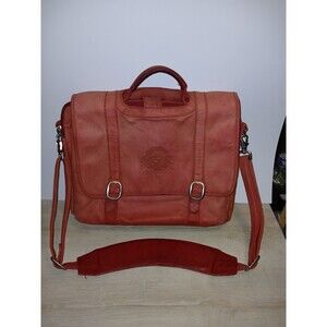 Canyon Outback Leather Goods Messenger Bag Red Laptop Case Ohio State Buckeyes